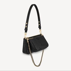 Louis Vuitton Multi Pochette Accessoires Empreinte Leather- Large Pochette